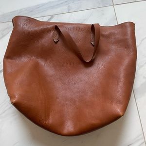 Madewell Leather Zip-Top Transport Carryall